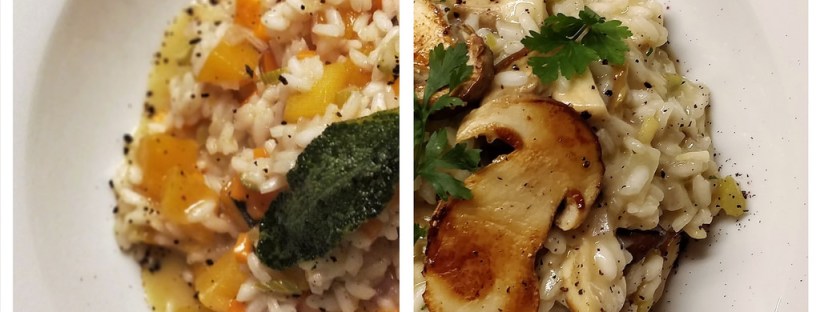 Steinpilz- und Kürbis-Risotto