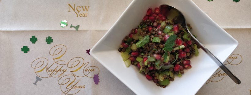 Linsensalat mit Granatapfel