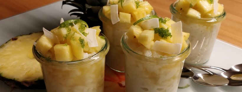 Milchreis | Kokos | Ananas | Limette