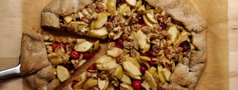 Apfel-Cranberry-Galette