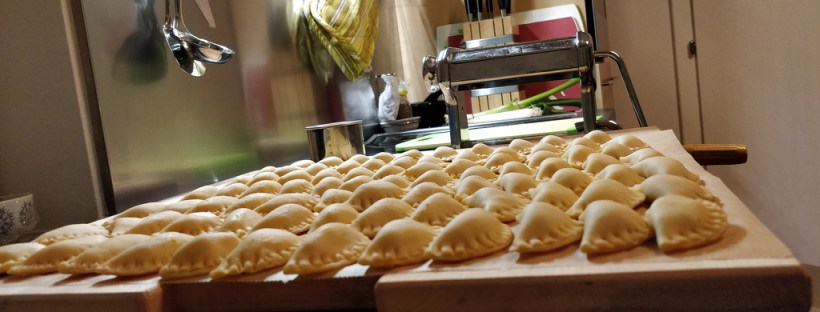 Ravioli mit weihnachtlicher Kürbisfüllung