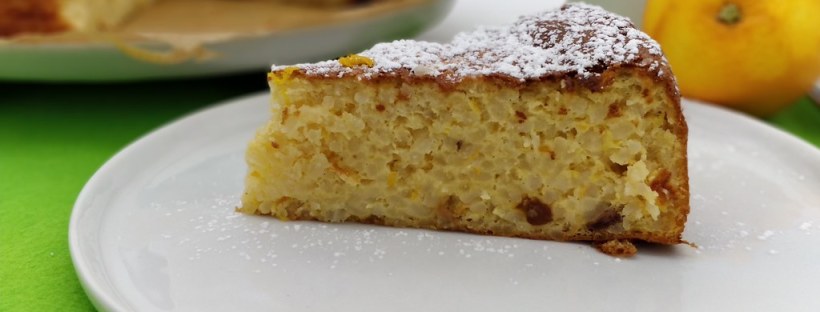 Italienischer Orangen-Reis-Kuchen